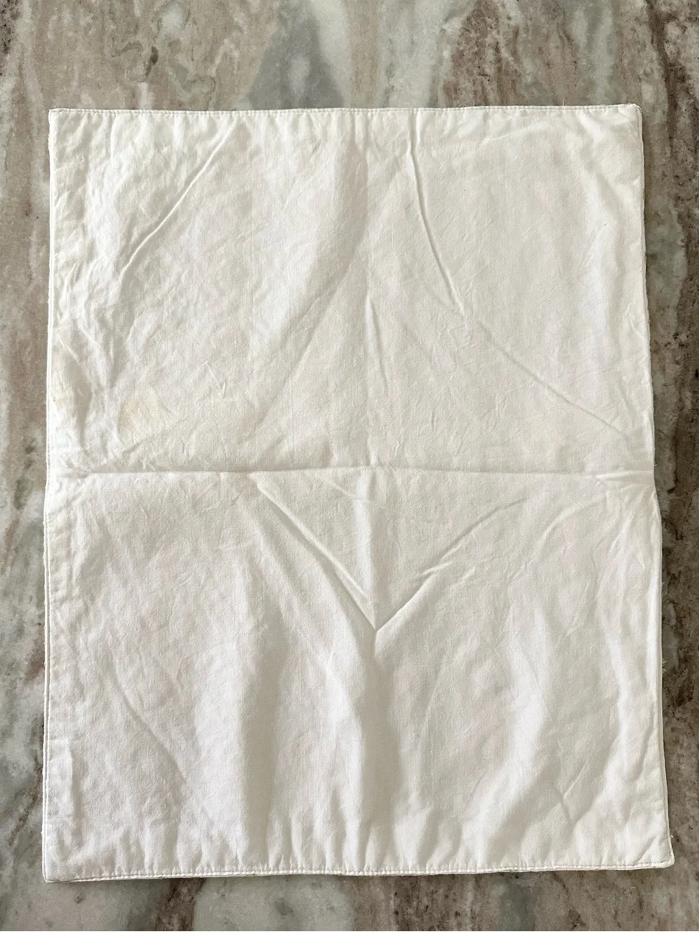 Set of 4 Floral Cloth Embroidered Placemats in Yellow & White
